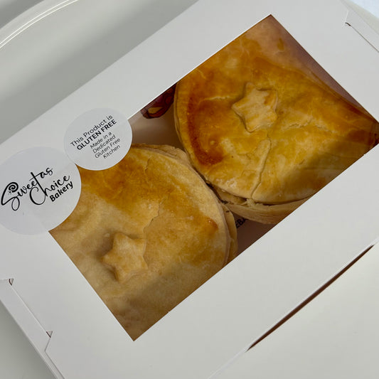 GLUTEN FREE Frozen Mince and Cheese Pie Two Pack