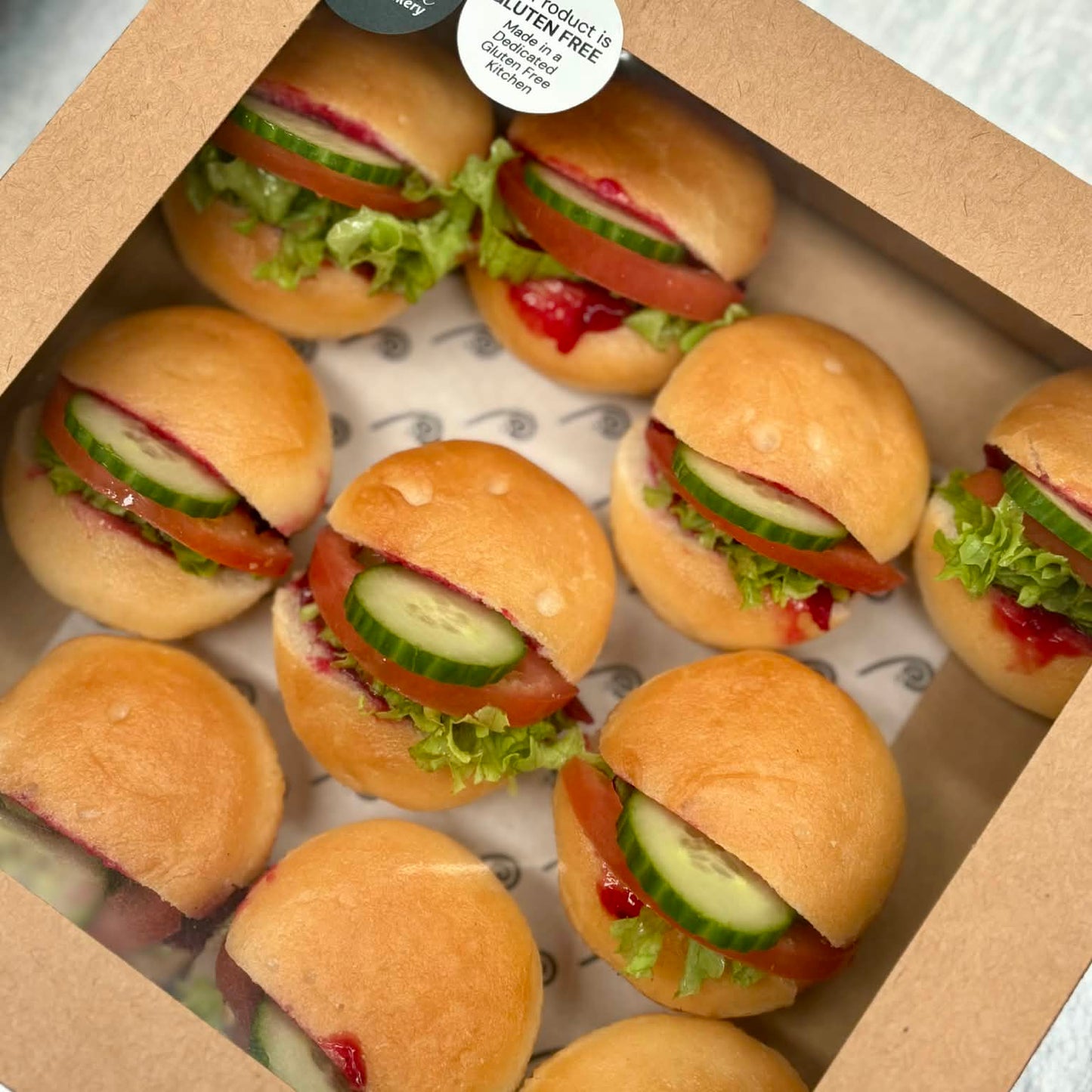 GLUTEN FREE Mini Vegetable Filled Rolls Platter