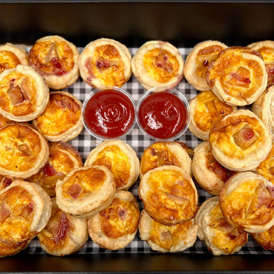House Made Kumara and Cranberry Quiches Platter
