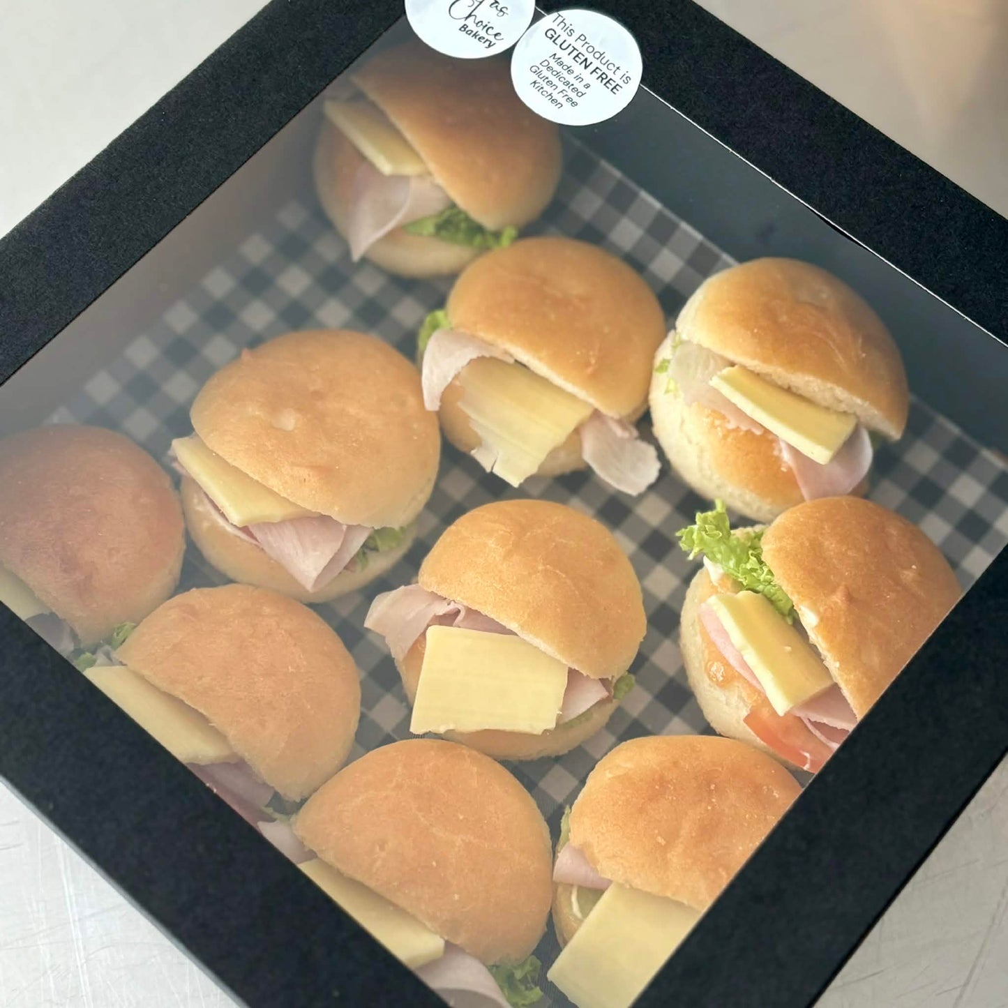 GLUTEN FREE Mini Ham Filled Rolls Platter