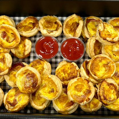 House Made Bacon and Egg Savouries Platter