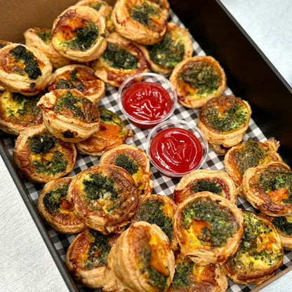House Made Vegetable Quiches Platter