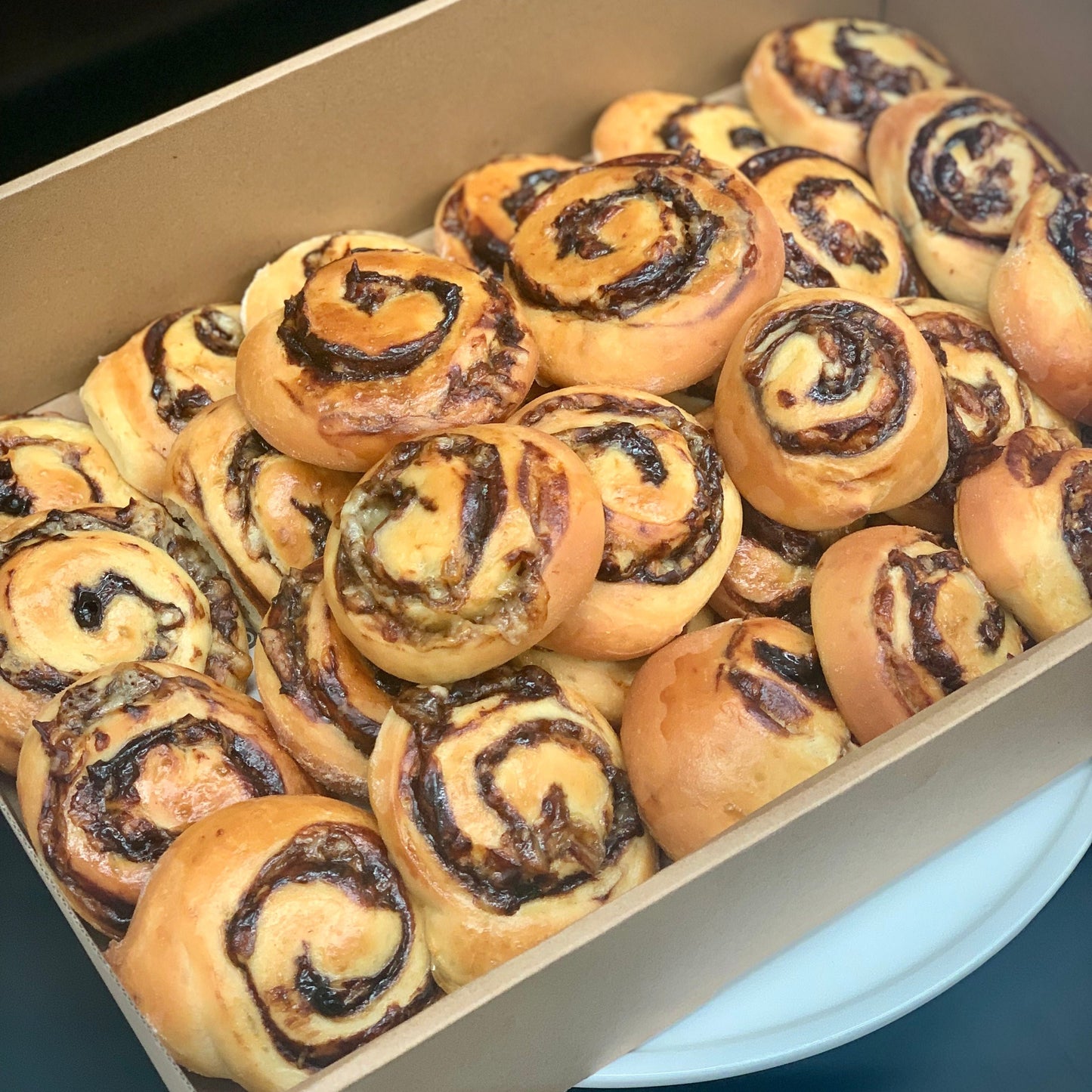 House Made Mini Cheeseymite Brioche Scrolls Platter