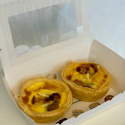 GLUTEN FREE Frozen Kumara, Cranberry and Brie Quiche Two Pack