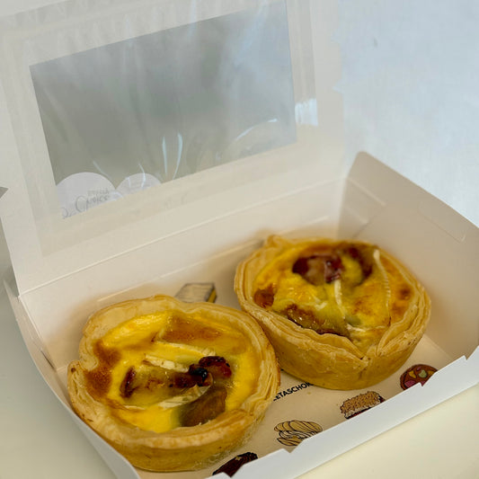 GLUTEN FREE Frozen Kumara, Cranberry and Brie Quiche Two Pack
