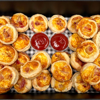 House Made Kumara and Cranberry Quiches Platter