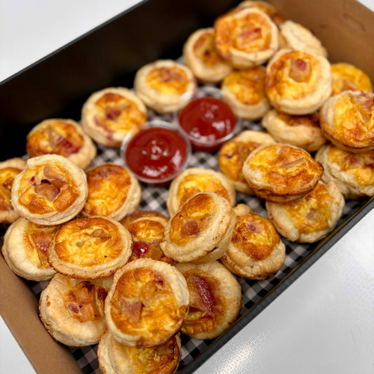 House Made Kumara and Cranberry Quiches Platter