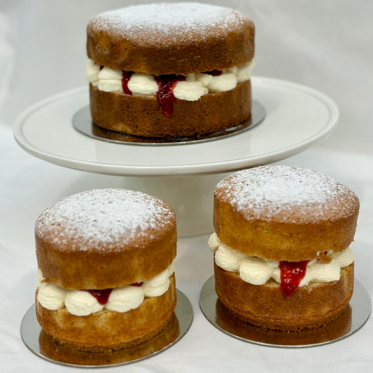 Mother's Day Victoria Sponge Cake with Jam and Cream
