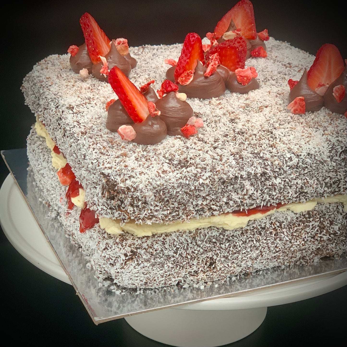 Chocolate Lamington Whole Cake