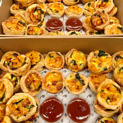 House Made Vegetable Quiches Platter